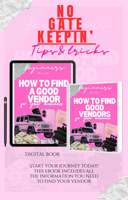 E-Book No Gatekeepin’ How to find a vendor for your business